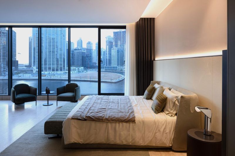 A-bedroom-with-a-view-in-the-Volante-Towers-Dubai