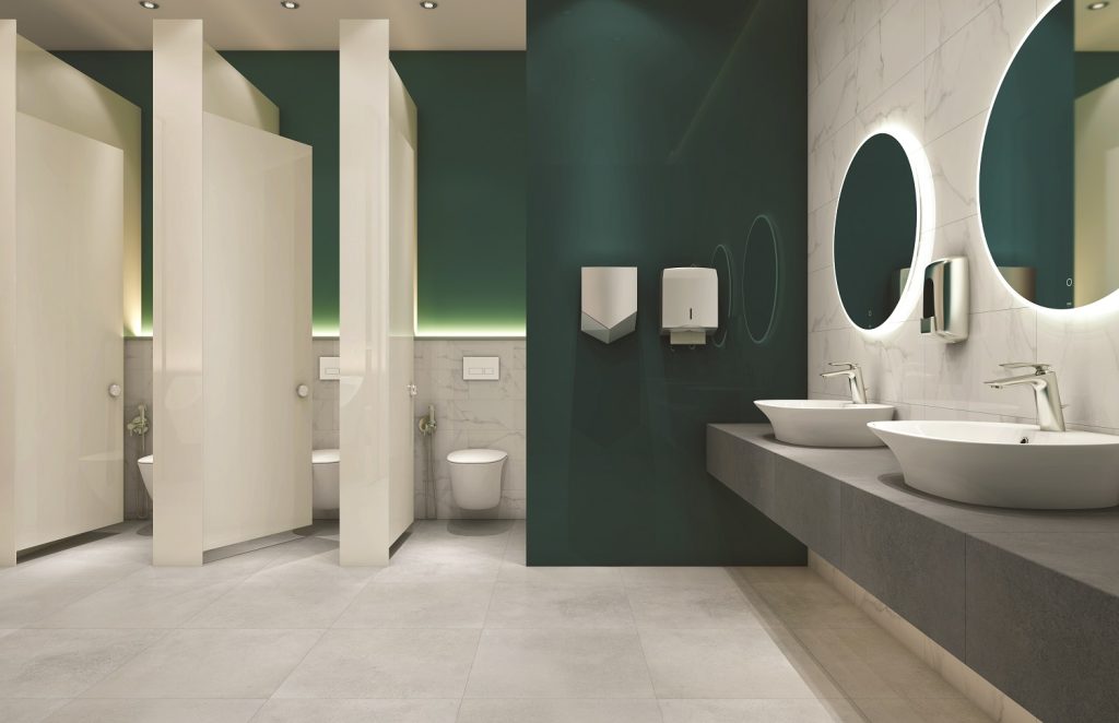 Hygienic and Covid-safe washrooms and bathrooms RAK-Sanit Hygienic and Covid-safe washrooms