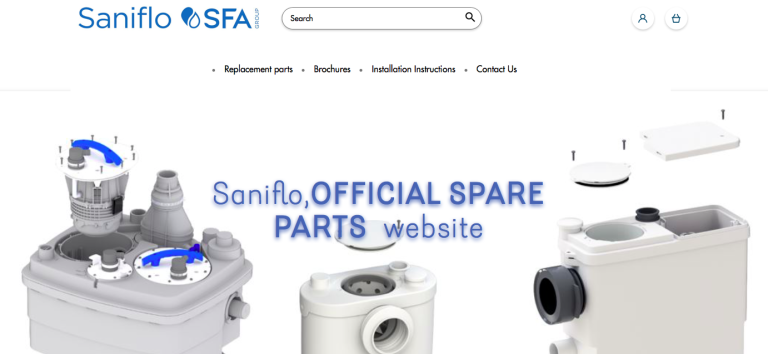 Saniflo official spare parts website is now live Saniflo spare parts