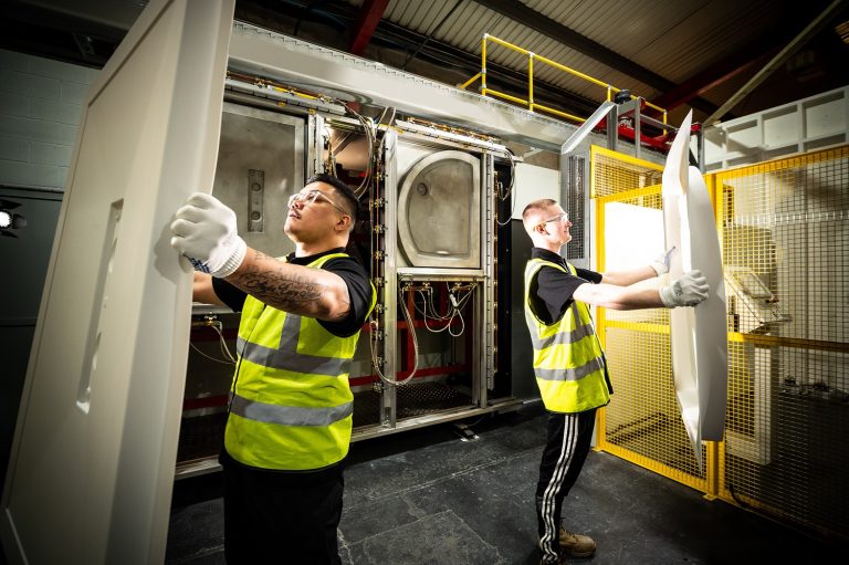 New shower tray line at Kudos Cumbria Kudos production facility
