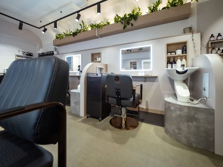 Bathroom Origins joins forces with Idol Hair to create safe pods Bathroom Origns salon redesign