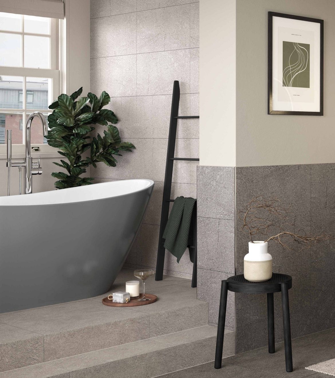 Luxurious PJH baths welcome new grey finish PJH New Grey Belmont
