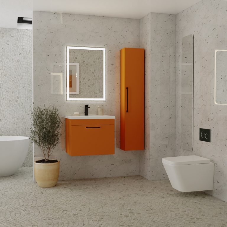 64 new finishes from Mereway Bathrooms as they launch Bathroom Colore Mereway_bathroom_colore_orange