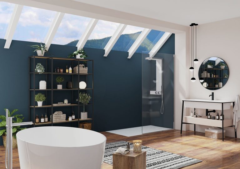 Kinedo unveils new Alpha Solo walk-in shower enclosure Alpha Solo Minimalist shower