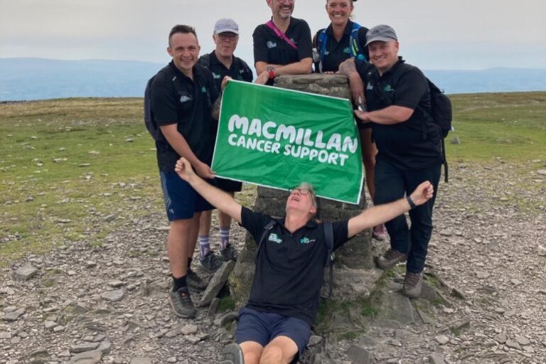 PJH Macmillan fundraiser boosted with 3-peaks & coffee! PJH Macmillan