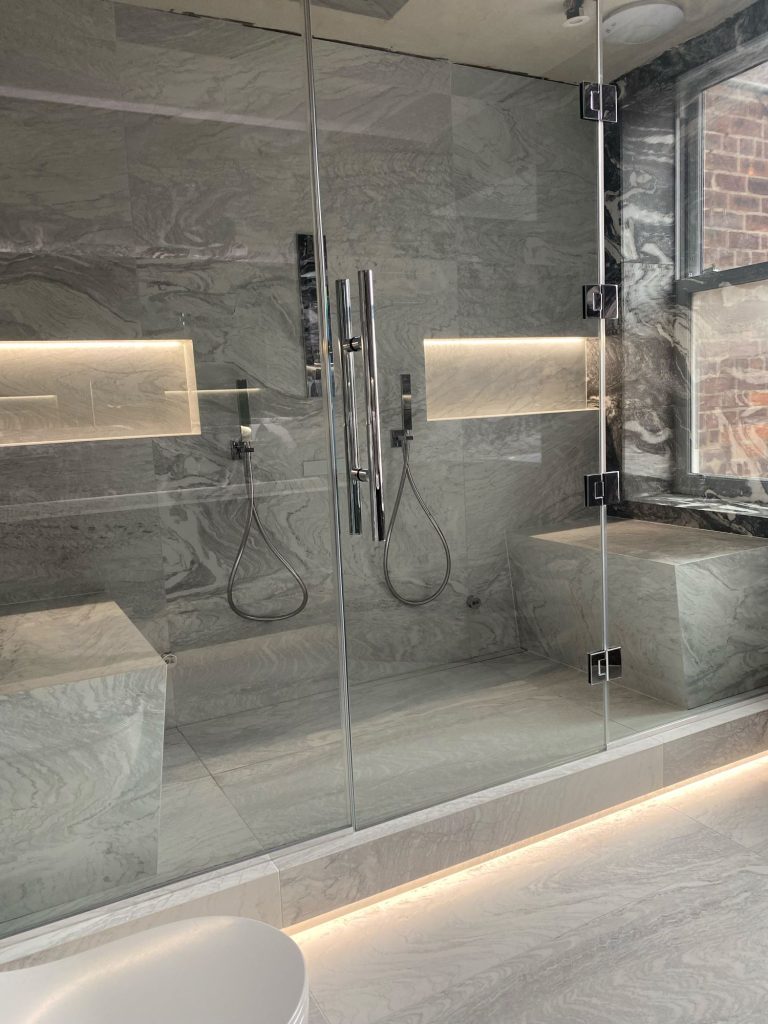 Luxury steam room gets the Schlüter treatment for a stunning result Schlüter-KERDI Lancashire property
