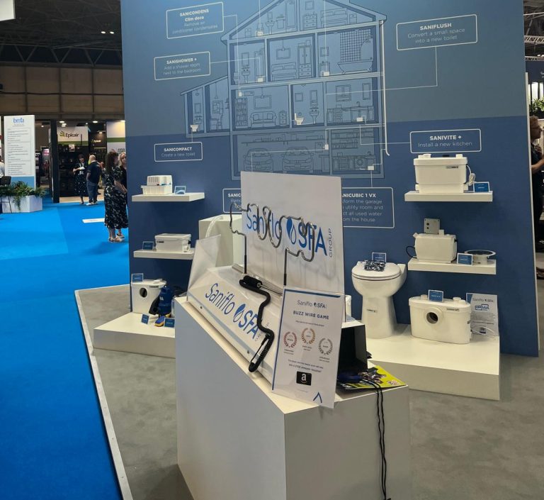 Saniflo and Kinedo celebrate success at Installer 2024 Bathroom-Review-Saniflo-Installer-Show.j