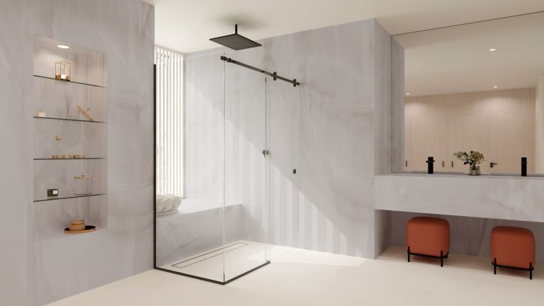 CRL Serenity Sliding Shower Door System – now available in new finishes Bathroom-Review-CRL-Stone-16-Serentiy-Matte-Black-Varese-Onic
