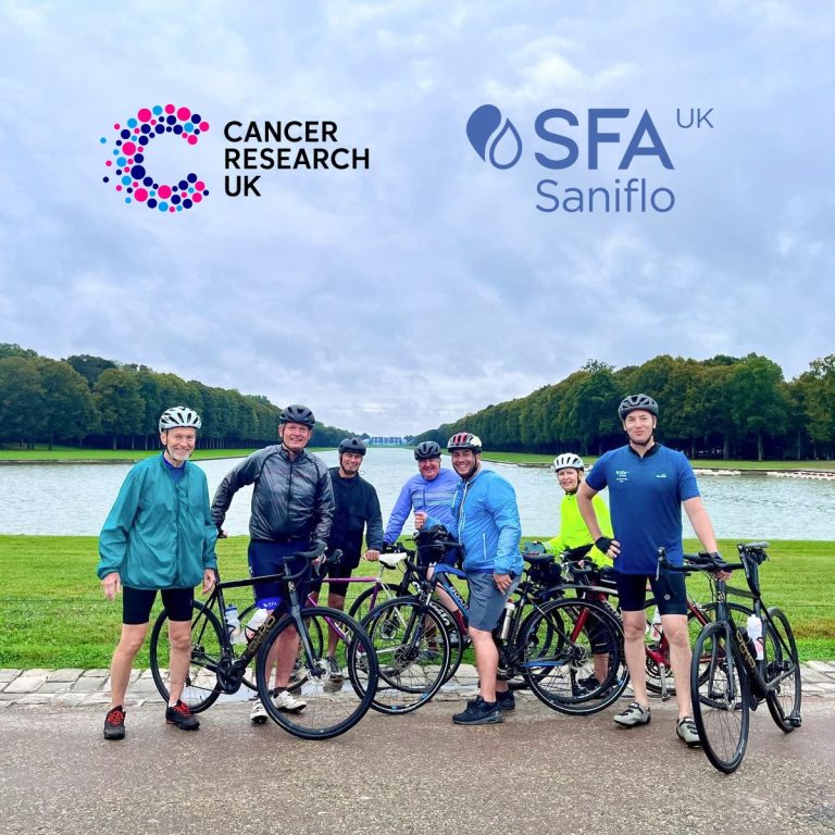 Saniflo UK cyclists complete London-to-Paris challenge for Cancer Research UK Bathroom-Review-SanifloCyclists