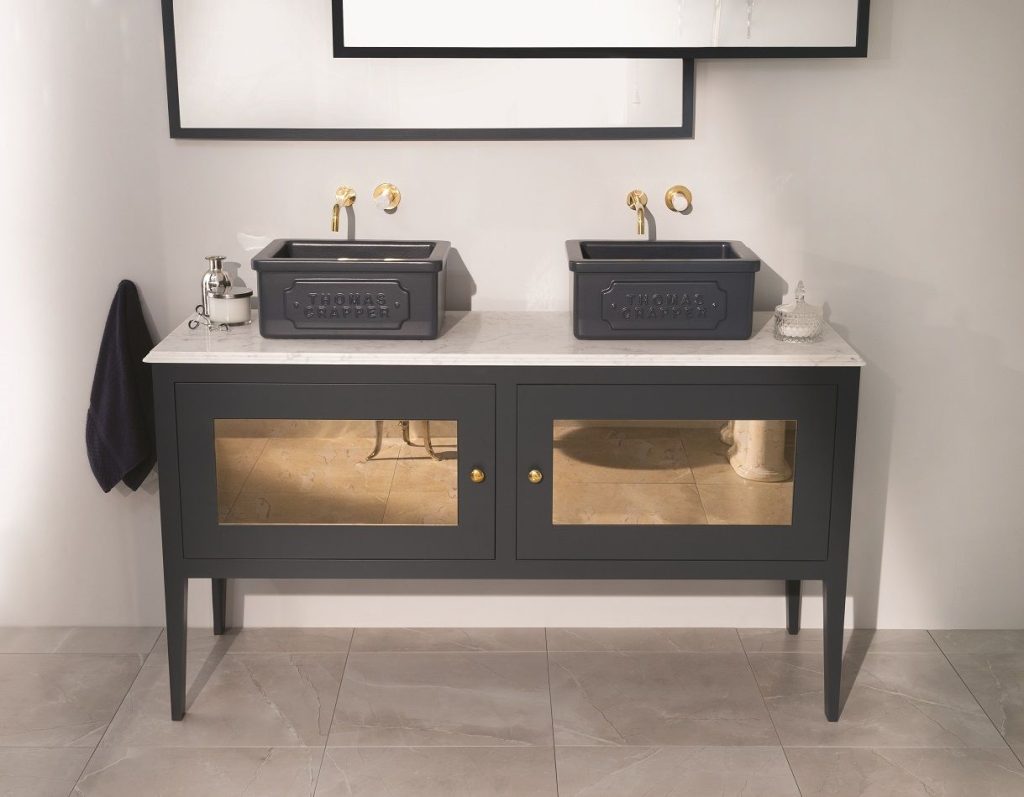 Bathroom Furniture Design Batheroom-Review-Thomas-Crapper-Double-vanity-unit-Indigo-Blue