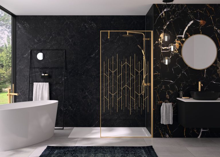 Kinedo introduces new Solo range of walk-in shower enclosures Bathroom-Review-Kinedo-Solo-Design-walk-in-with-Art-Deco-Glass