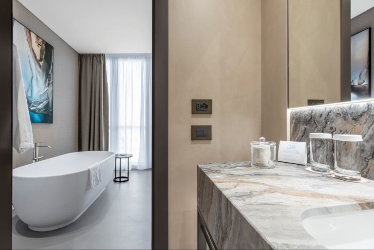 RITMONIO features in tailor-made urban retreat with the Diametro35 S series Bathroom-Review-Ritmonio-Vimar-Hotel-Duparc-Contemporary-Suites-Torino
