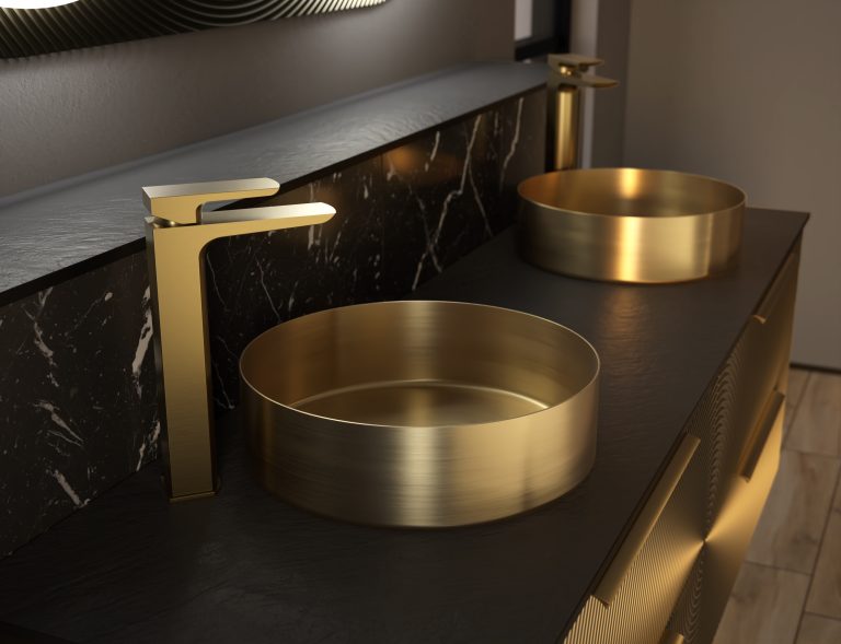 Utopia launches MetaLux basins collection MetaLux-basins-in-Brushed-Brass-from-Utopia