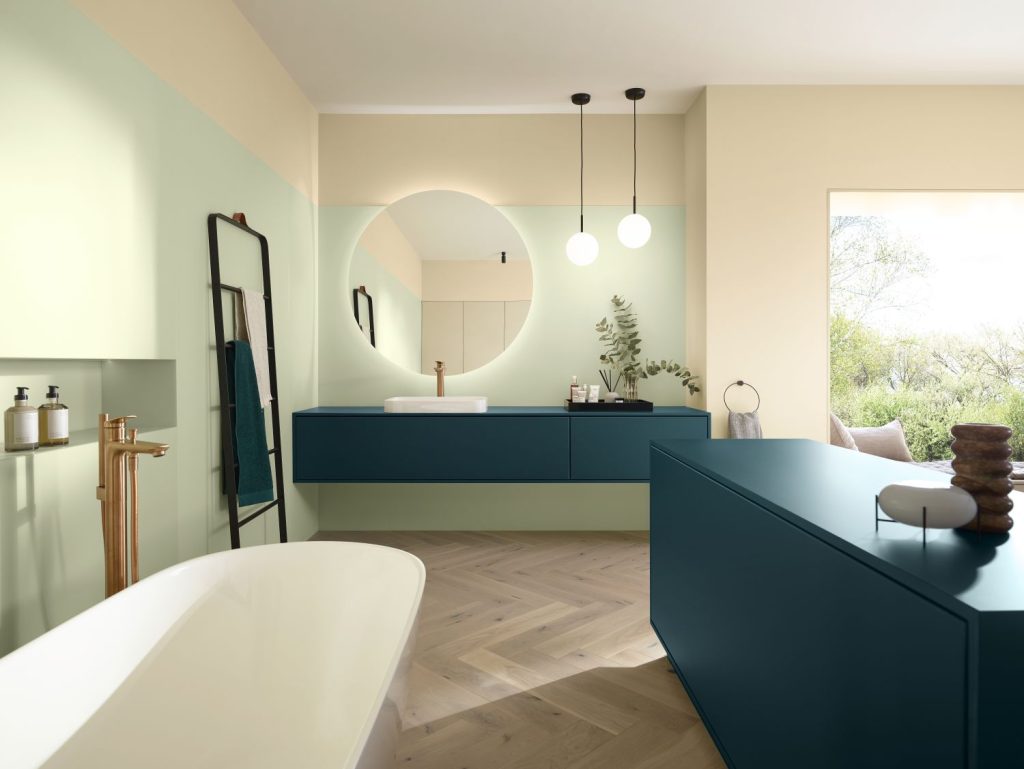 Bathroom furniture trends 2026: design, storage and durability Rehau-Glass-surfaces-for-bathrooms