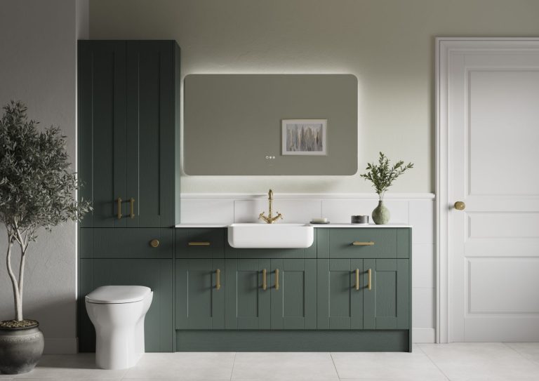 Woodstock-shares-2026-trends-trenda-and-highights-Calypso-bathroom-Chiltern-collection-in-Heritage-Green