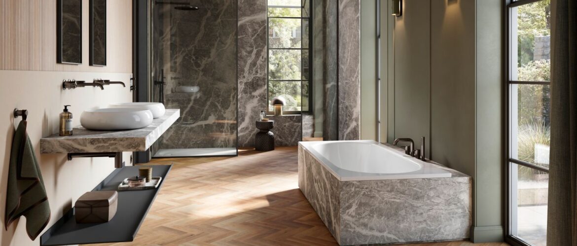 A bathroom with a Bette shower tray A-bathroom-with-a-Bette-shower-tray and bath