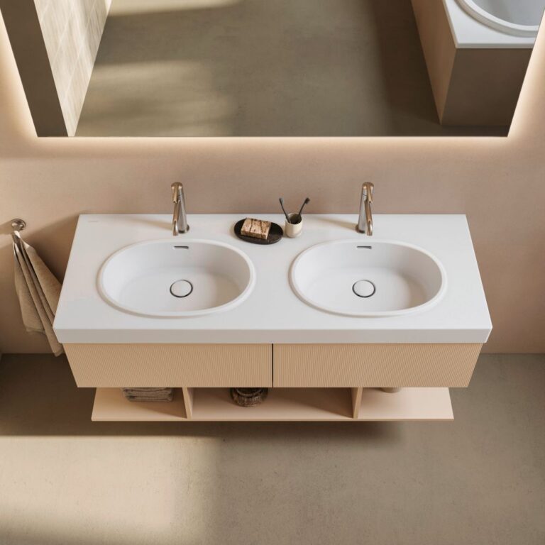 Duravit expands Balcoon range with new Patricia Urquiola washbasins Basin double-basin Balcoon_washbasin